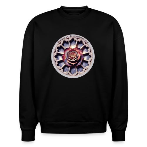 Easter Rose Resurrection T Shirt, Spring Gift - Stanley/Stella Radder Unisex Oversized Organic Sweatshirt