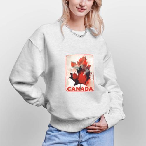 Canada Inked Leaf - Stanley/Stella Radder Unisex Oversized Organic Sweatshirt