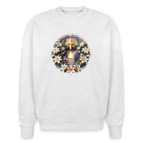 Easter The Tomb Is Empty T Shirt, Christian Gift - Stanley/Stella Radder Unisex Oversized Organic Sweatshirt