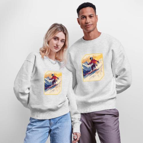 Skiing Through Snow Dreams - Stanley/Stella Radder Unisex Oversized Organic Sweatshirt