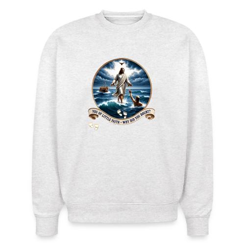 Walking On Water Faith T Shirt, Christian Miracle - Stanley/Stella Radder Unisex Oversized Organic Sweatshirt