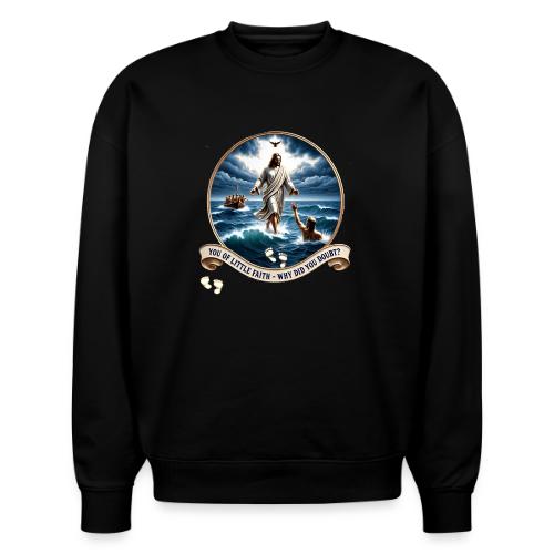 Walking On Water Faith T Shirt, Christian Miracle - Stanley/Stella Radder Unisex Oversized Organic Sweatshirt