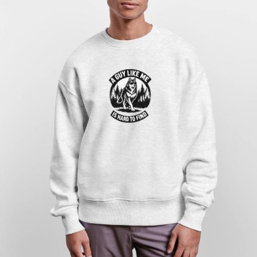 Funny Wolf Shirt – Hard to Find Retro Tee - Stanley/Stella Radder Unisex Oversized Organic Sweatshirt