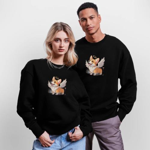 Angel Wings Corgi - Stanley/Stella Radder Unisex Oversized Organic Sweatshirt