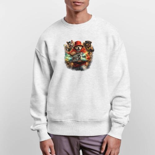 Urban Beat Dog Heroes - Stanley/Stella Radder Unisex Oversized Organic Sweatshirt