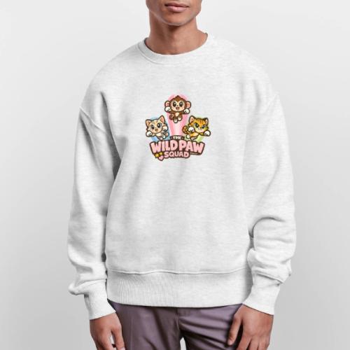 Wild Paw Squad Cute Animal Friends - Stanley/Stella Radder Unisex Oversized Organic Sweatshirt