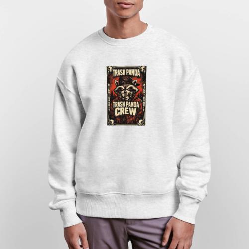 Midnight Forager Raccoon Mushroom Hunter - Stanley/Stella Radder Unisex Oversized Organic Sweatshirt