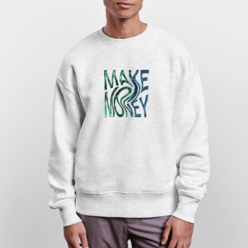 Make Money Neon 3D - Stanley/Stella Radder Unisex Oversized Organic Sweatshirt
