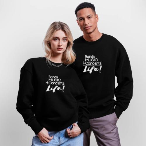 Music is Life - Stanley/Stella Radder Unisex Oversized Organic Sweatshirt