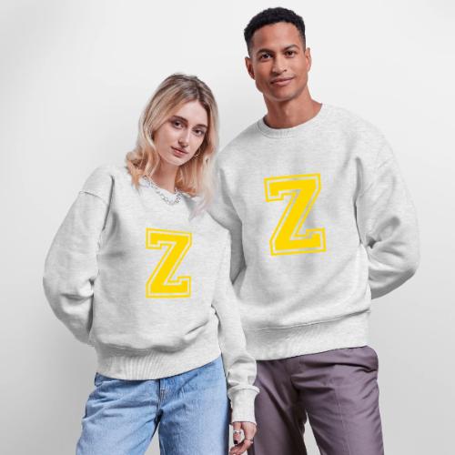 Letter Z – Capital Athletic Alphabet Monogram - Stanley/Stella Radder Unisex Oversized Organic Sweatshirt