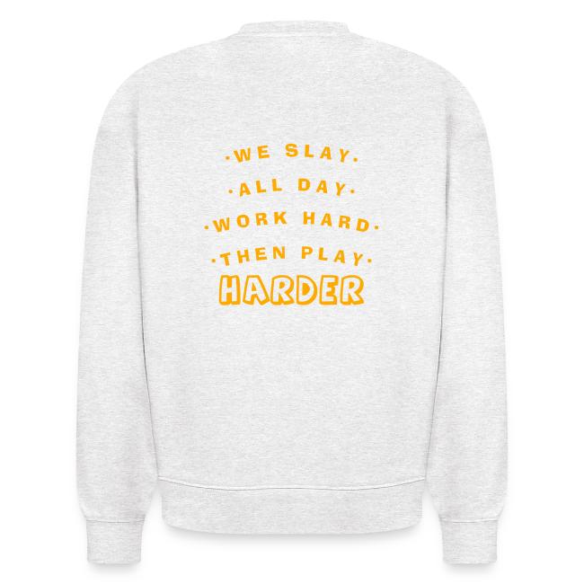 We Slay All Day Shiny Shirt Metallic Silver & Gold