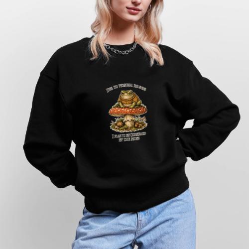 Frog Consumed by Moss Cottagecore Aesthetic - Stanley/Stella Radder Unisex Oversized Organic Sweatshirt