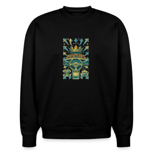 Backseat Driver T Shirt, Funny Dad Gift - Stanley/Stella Radder Unisex Oversized Organic Sweatshirt