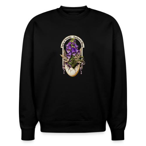 Spring Serenity Foxglove Tee, Easter Gift for wife - Stanley/Stella Radder Unisex Oversized Organic Sweatshirt