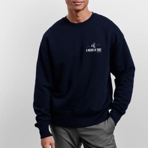 NNTPWhite Logo - Stanley/Stella Radder Unisex Oversized Organic Sweatshirt