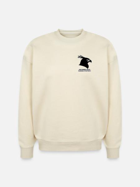 Java Hawk-Eagle: Forest Guardian - Stanley/Stella Radder Unisex Oversized Organic Sweatshirt -