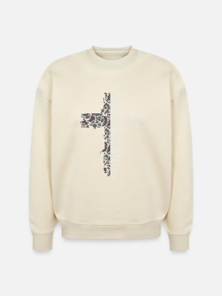 Camo Cross - Stanley/Stella Radder Unisex Oversized Organic Sweatshirt -