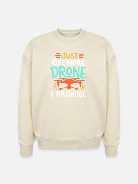 Drone Pilot Drone Racer - Stanley/Stella Radder Unisex Oversized Organic Sweatshirt - 