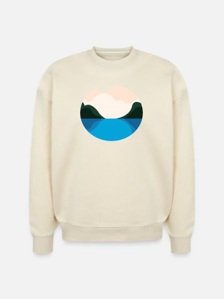 Lake Landscape - Stanley/Stella Radder Unisex Oversized Organic Sweatshirt -