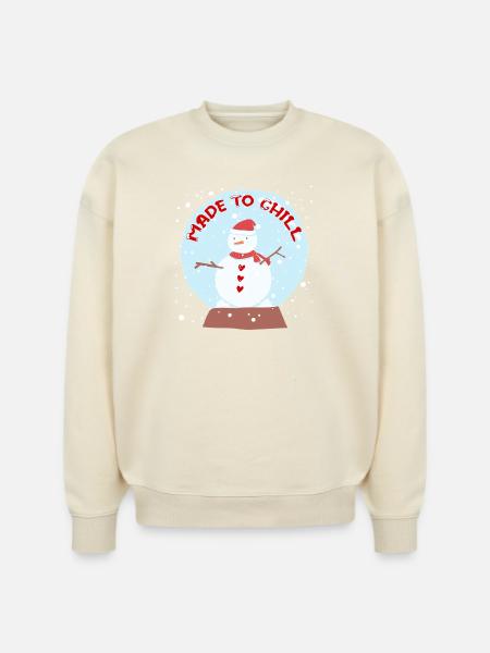 Snowman - Stanley/Stella Radder Unisex Oversized Organic Sweatshirt - 