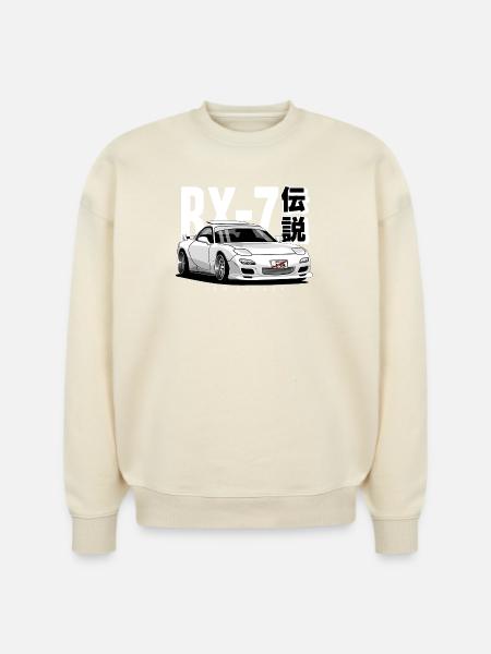 JDM Galaxy RX-7 Legend - Stanley/Stella Radder Unisex Oversized Organic Sweatshirt -