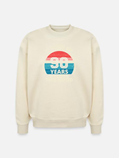 90th Birthday - Stanley/Stella Radder Unisex Oversized Organic Sweatshirt -