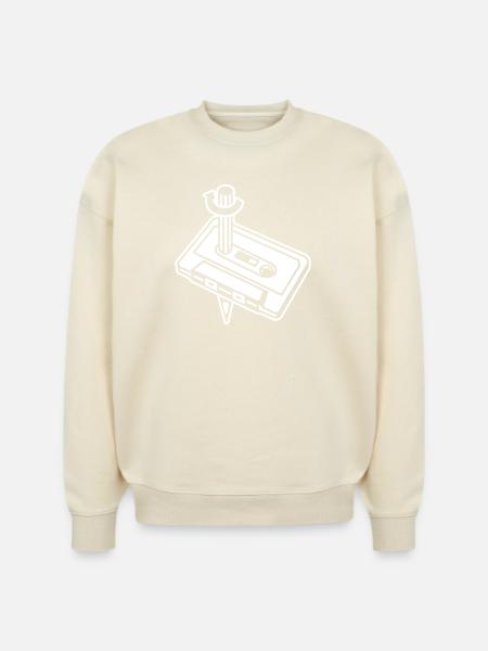 Unique Cassette Mixtape Relationship - Stanley/Stella Radder Unisex Oversized Organic Sweatshirt -