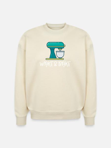 Wake And Bake - Stanley/Stella Radder Unisex Oversized Organic Sweatshirt -