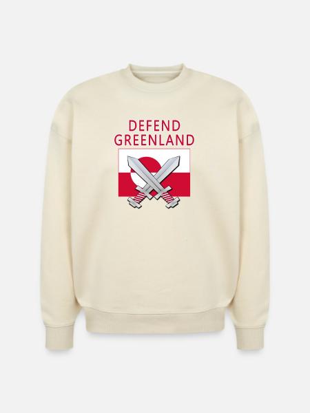 DEFEND GREENLAND - Stanley/Stella Radder Unisex Oversized Organic Sweatshirt -