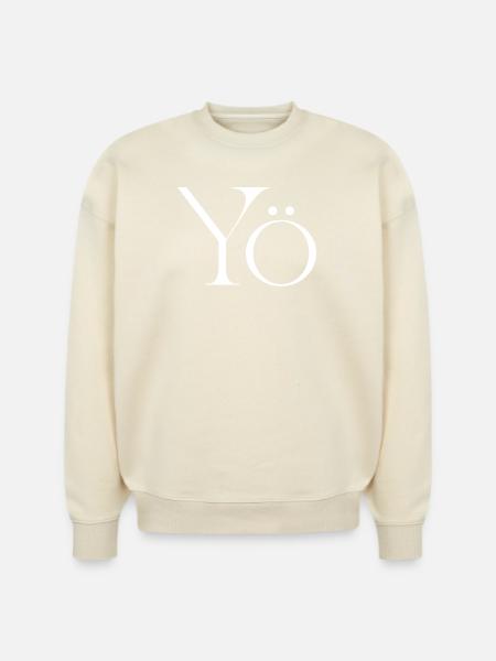 Yö Glyph Monochrome - Stanley/Stella Radder Unisex Oversized Organic Sweatshirt -
