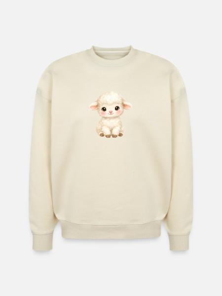 Pastel Lamb - Stanley/Stella Radder Unisex Oversized Organic Sweatshirt -