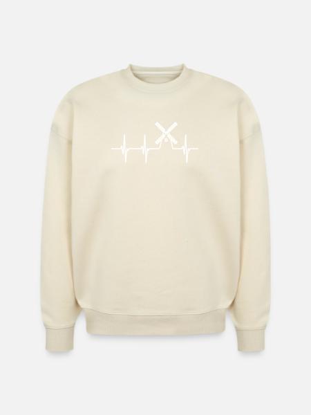 Farming Windmill ECG - Stanley/Stella Radder Unisex Oversized Organic Sweatshirt -