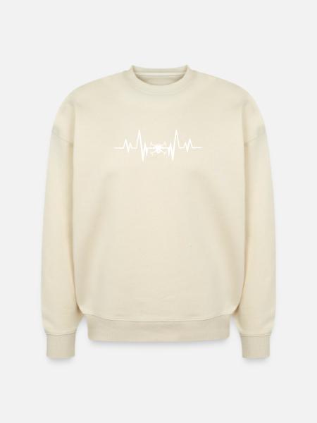Drone heartbeat - Stanley/Stella Radder Unisex Oversized Organic Sweatshirt -