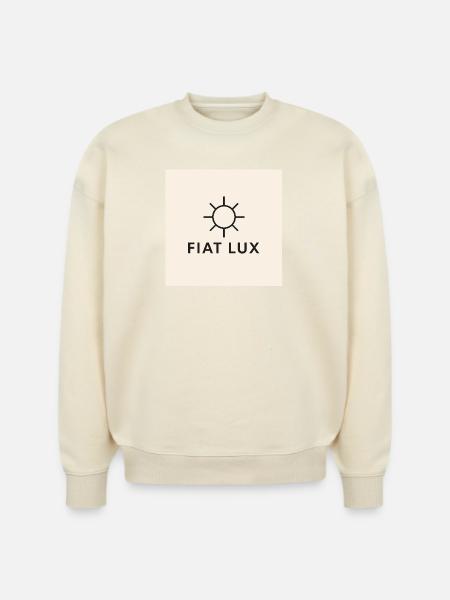 Fiat Lux Sun Emblem - Stanley/Stella Radder Unisex Oversized Organic Sweatshirt - 