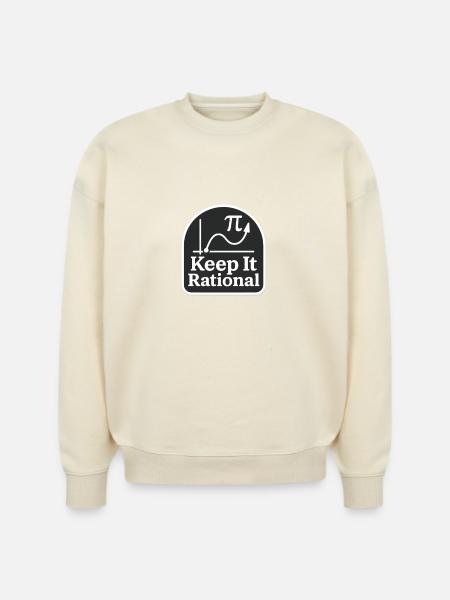 Keep It Rational Patch - Stanley/Stella Radder Unisex Oversized Organic Sweatshirt -