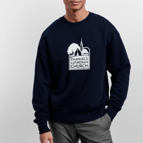 Single Vertical white2 - Stanley/Stella Radder Unisex Oversized Organic Sweatshirt