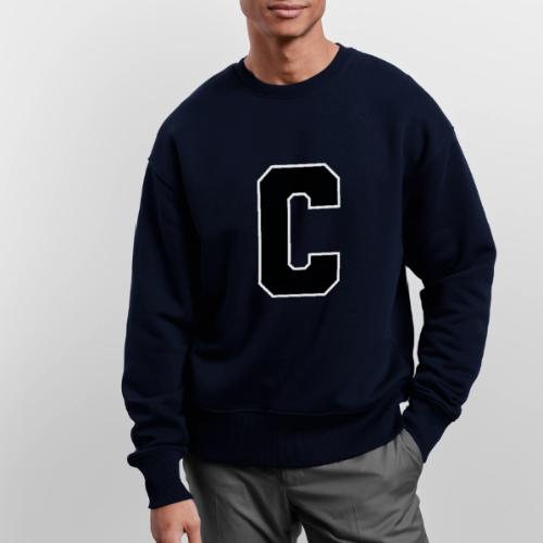 Varsity Letter C Collegiate Monogram - Stanley/Stella Radder Unisex Oversized Organic Sweatshirt