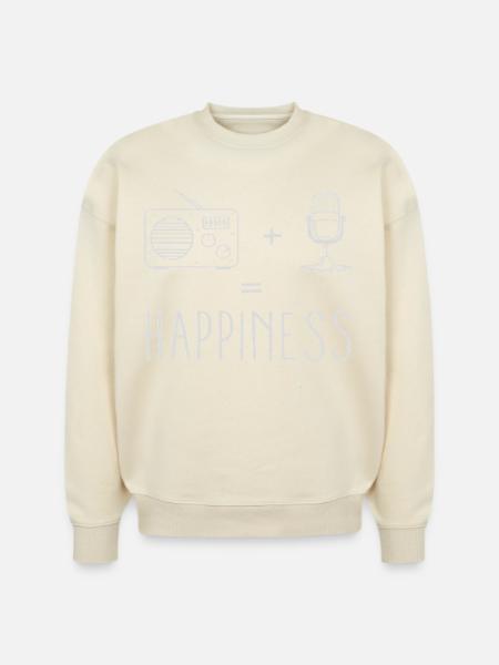 Radio Microphone Happiness - Stanley/Stella Radder Unisex Oversized Organic Sweatshirt - 