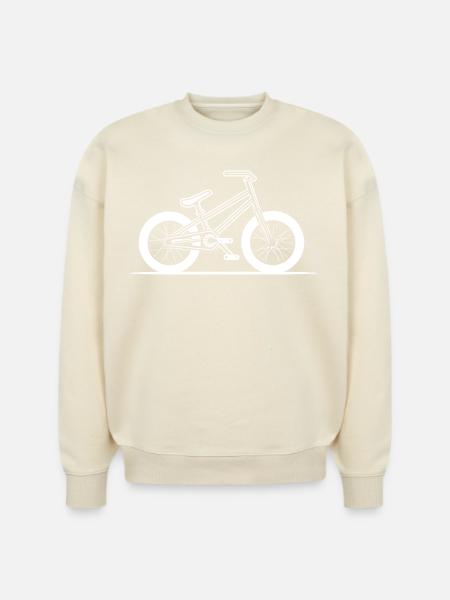 BMX Bike Drawing - Stanley/Stella Radder Unisex Oversized Organic Sweatshirt - 