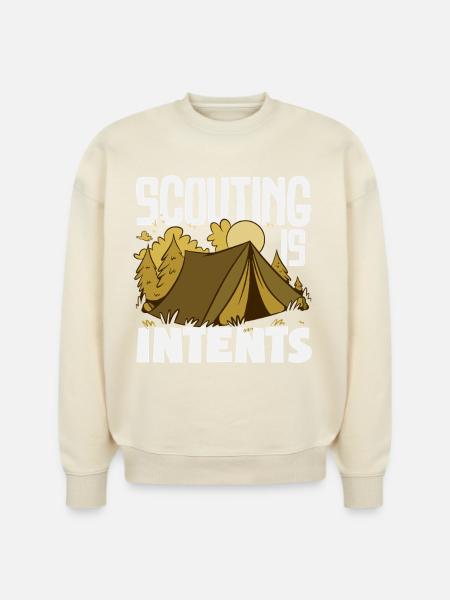 Scouting Is Itents Funny Scout - Stanley/Stella Radder Unisex Oversized Organic Sweatshirt - 