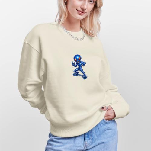 Angry Blue Alien - Stanley/Stella Radder Unisex Oversized Organic Sweatshirt