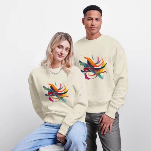 Colorful Waves - Stanley/Stella Radder Unisex Oversized Organic Sweatshirt