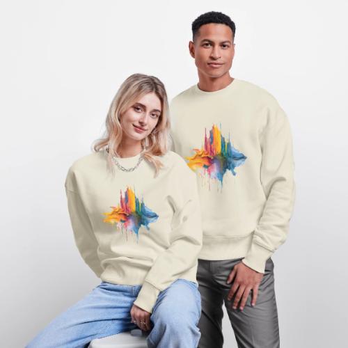 Impasto Spectrum - Stanley/Stella Radder Unisex Oversized Organic Sweatshirt