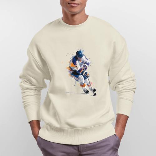 Hockey: Icy Streaks - Stanley/Stella Radder Unisex Oversized Organic Sweatshirt