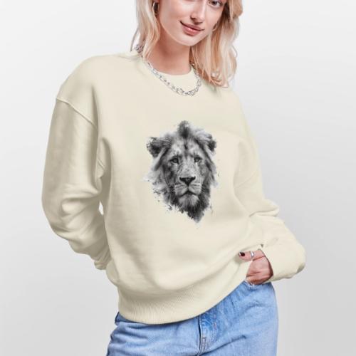 Lion: Monochrome King - Stanley/Stella Radder Unisex Oversized Organic Sweatshirt