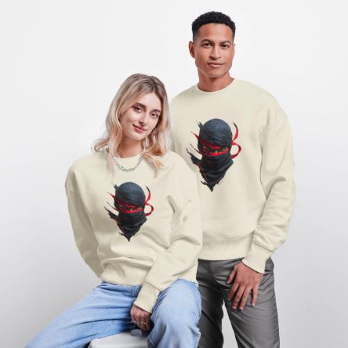 Crimson Stare Ninja - Stanley/Stella Radder Unisex Oversized Organic Sweatshirt