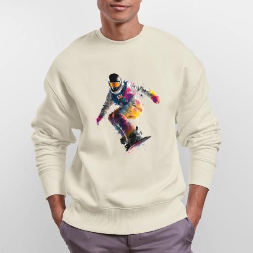 Snowboarding: Frozen Palette - Stanley/Stella Radder Unisex Oversized Organic Sweatshirt
