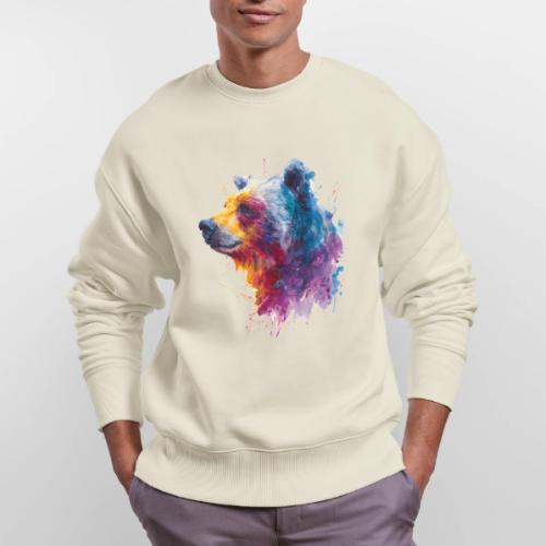 Watercolor Bear Portrait - Stanley/Stella Radder Unisex Oversized Organic Sweatshirt