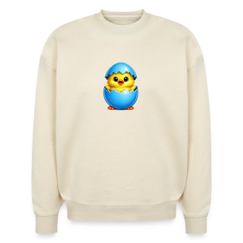 Easter Chick Blue - Stanley/Stella Radder Unisex Oversized Organic Sweatshirt
