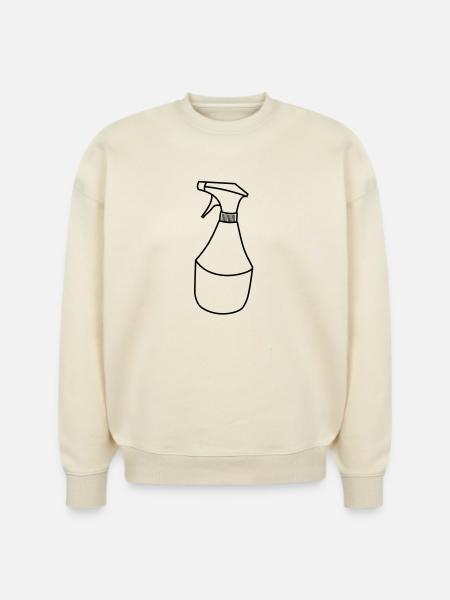 Cleaning detergent squirt bottle - Stanley/Stella Radder Unisex Oversized Organic Sweatshirt - natural raw